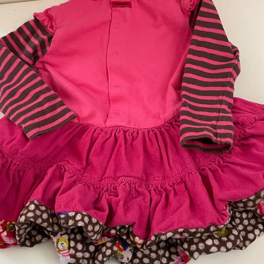 Catimini Fuchsia Top with embroidery designed in France 9m - Picture 6 of 7
